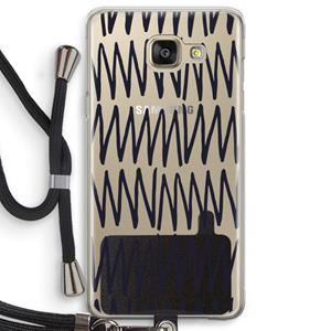 CaseCompany Marrakech Zigzag: Samsung Galaxy A5 (2016) Transparant Hoesje met koord
