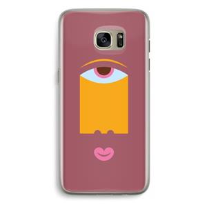 CaseCompany Mono V: Samsung Galaxy S7 Edge Transparant Hoesje