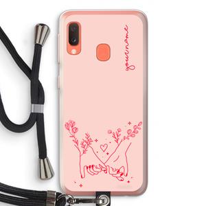 CaseCompany Best Friends: Samsung Galaxy A20e Transparant Hoesje met koord