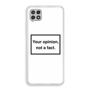CaseCompany Your opinion: Samsung Galaxy A22 4G Transparant Hoesje