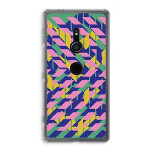 CaseCompany Skew Blush 1: Sony Xperia XZ2 Transparant Hoesje