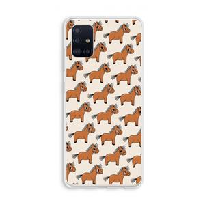 CaseCompany Pony: Galaxy A51 4G Transparant Hoesje
