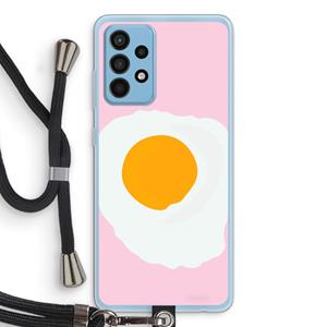 CaseCompany Sunny side up: Samsung Galaxy A52 Transparant Hoesje met koord