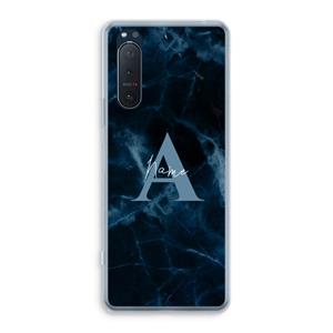 CaseCompany Midnight Marble: Sony Xperia 5 II Transparant Hoesje