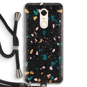 CaseCompany Terrazzo N°10: Xiaomi Redmi 5 Transparant Hoesje met koord
