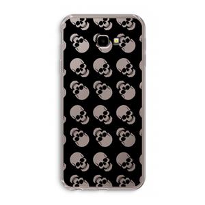 CaseCompany Musketon Skulls: Samsung Galaxy J4 Plus Transparant Hoesje