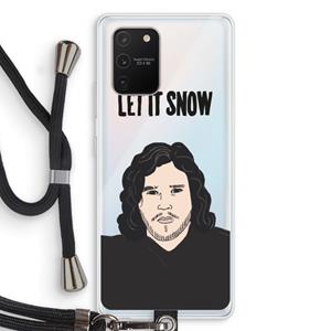 CaseCompany Let It Snow: Samsung Galaxy S10 Lite Transparant Hoesje met koord