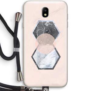 CaseCompany Creatieve toets: Samsung Galaxy J7 (2017) Transparant Hoesje met koord