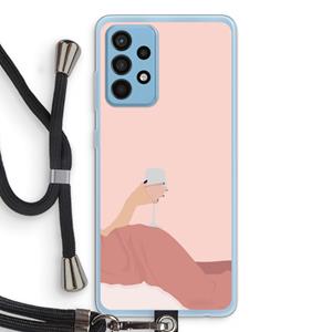 CaseCompany Wine: Samsung Galaxy A52 Transparant Hoesje met koord