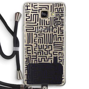CaseCompany Moroccan Print: Samsung Galaxy A5 (2016) Transparant Hoesje met koord