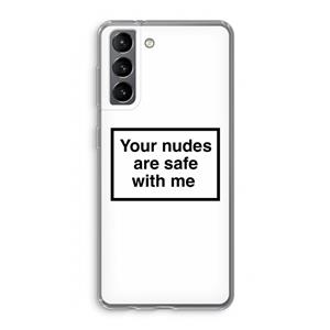 CaseCompany Safe with me: Samsung Galaxy S21 Transparant Hoesje