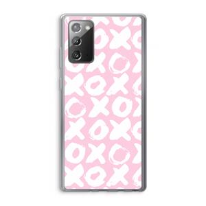 CaseCompany XOXO: Samsung Galaxy Note 20 / Note 20 5G Transparant Hoesje