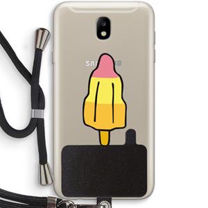 CaseCompany Raketijsje: Samsung Galaxy J7 (2017) Transparant Hoesje met koord