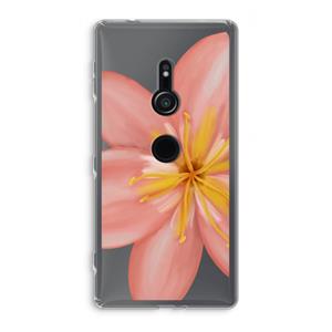 CaseCompany Pink Ellila Flower: Sony Xperia XZ2 Transparant Hoesje