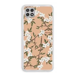 CaseCompany Blossoming spring: Samsung Galaxy A22 4G Transparant Hoesje