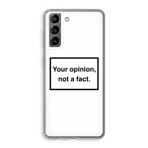 CaseCompany Your opinion: Samsung Galaxy S21 Transparant Hoesje