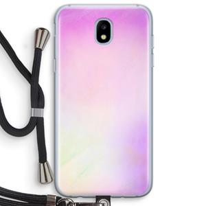 CaseCompany Flow mist pastel: Samsung Galaxy J5 (2017) Transparant Hoesje met koord