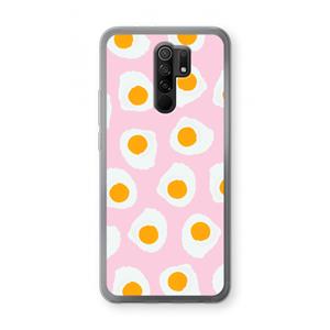 CaseCompany Dancing eggs: Xiaomi Redmi 9 Transparant Hoesje