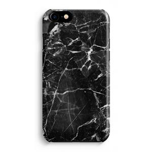 CaseCompany Zwart Marmer 2: iPhone 8 Volledig Geprint Hoesje