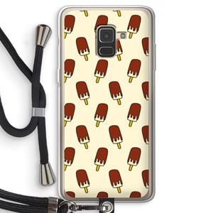 CaseCompany Yummy: Samsung Galaxy A8 (2018) Transparant Hoesje met koord