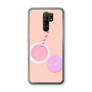 CaseCompany Donut: Xiaomi Redmi 9 Transparant Hoesje