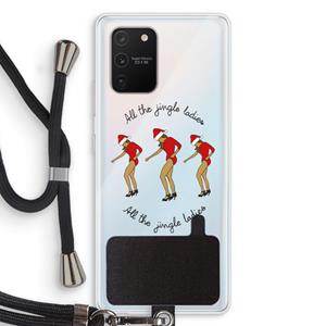 CaseCompany Jingle Ladies: Samsung Galaxy S10 Lite Transparant Hoesje met koord