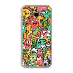 CaseCompany Vexx City: Samsung Galaxy J4 Plus Transparant Hoesje