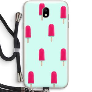 CaseCompany Waterijsje: Samsung Galaxy J7 (2017) Transparant Hoesje met koord