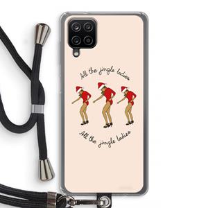 CaseCompany Jingle Ladies: Samsung Galaxy A12 Transparant Hoesje met koord
