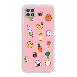 CaseCompany Happy bento friends: Samsung Galaxy A22 4G Transparant Hoesje