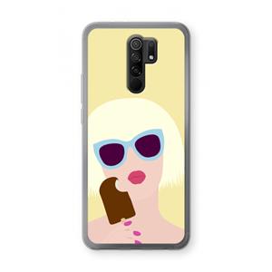 CaseCompany Ice cream: Xiaomi Redmi 9 Transparant Hoesje