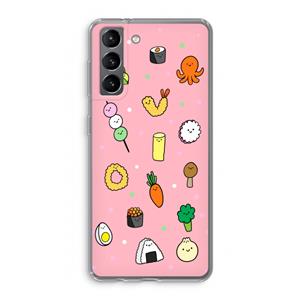 CaseCompany Happy bento friends: Samsung Galaxy S21 Transparant Hoesje