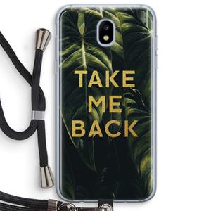 CaseCompany Take me back: Samsung Galaxy J5 (2017) Transparant Hoesje met koord