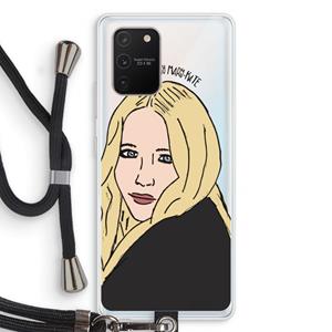 CaseCompany Mary Kate: Samsung Galaxy S10 Lite Transparant Hoesje met koord