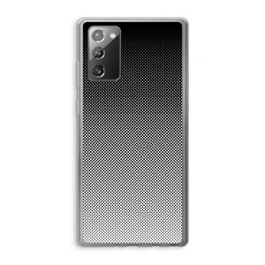 CaseCompany Musketon Halftone: Samsung Galaxy Note 20 / Note 20 5G Transparant Hoesje