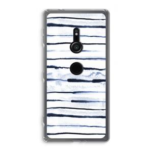 CaseCompany Ink Stripes: Sony Xperia XZ2 Transparant Hoesje