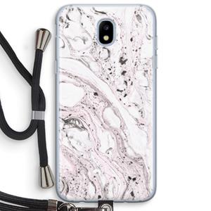 CaseCompany Mengelmoes: Samsung Galaxy J5 (2017) Transparant Hoesje met koord
