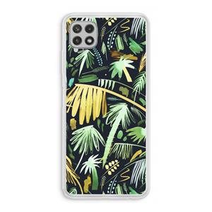 CaseCompany Tropical Palms Dark: Samsung Galaxy A22 4G Transparant Hoesje