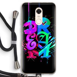 CaseCompany Dream: Xiaomi Redmi 5 Transparant Hoesje met koord