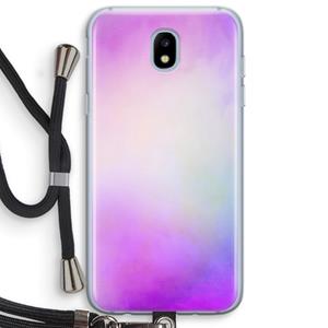 CaseCompany Clouds pastel: Samsung Galaxy J5 (2017) Transparant Hoesje met koord