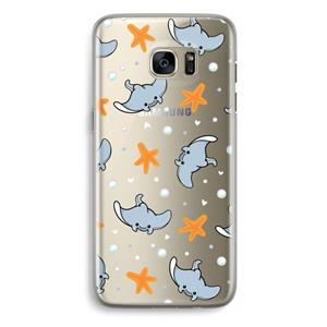 CaseCompany Manta: Samsung Galaxy S7 Edge Transparant Hoesje