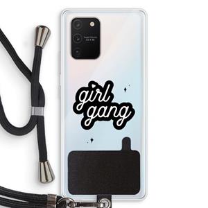 CaseCompany Girl Gang: Samsung Galaxy S10 Lite Transparant Hoesje met koord