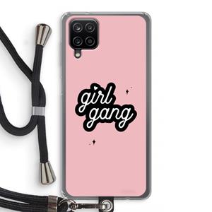 CaseCompany Girl Gang: Samsung Galaxy A12 Transparant Hoesje met koord
