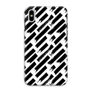 CaseCompany Zwarte vegen: iPhone X Tough Case