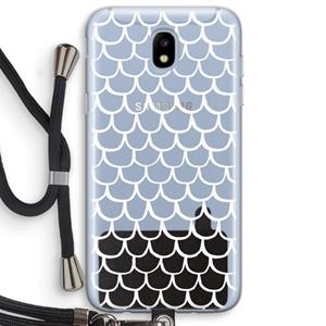 CaseCompany Dakpannetjes: Samsung Galaxy J5 (2017) Transparant Hoesje met koord
