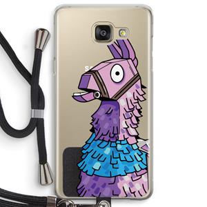 CaseCompany Lama: Samsung Galaxy A5 (2016) Transparant Hoesje met koord