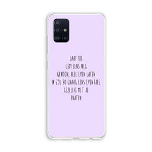 CaseCompany GSM: Galaxy A51 4G Transparant Hoesje