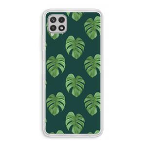 CaseCompany Monstera leaves: Samsung Galaxy A22 4G Transparant Hoesje