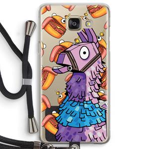 CaseCompany Loot Burger: Samsung Galaxy A5 (2016) Transparant Hoesje met koord