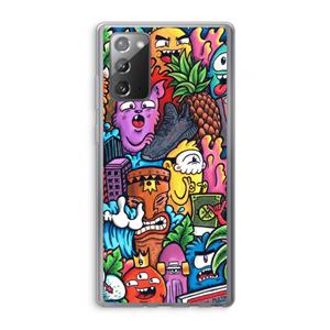 CaseCompany Vexx Mixtape: Samsung Galaxy Note 20 / Note 20 5G Transparant Hoesje